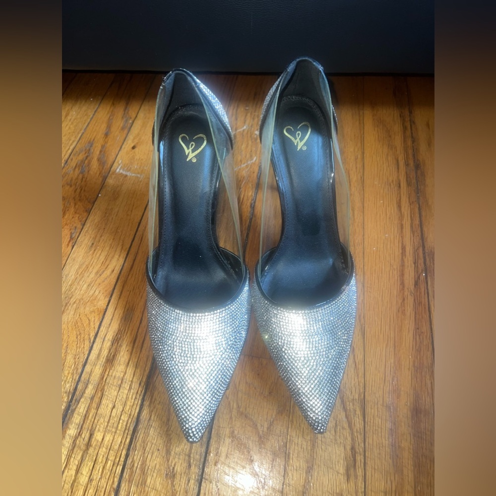 sparkly high heels